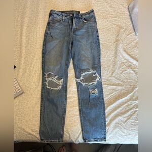 American Eagle Outfitters Blue Skinny Jeans Distressed